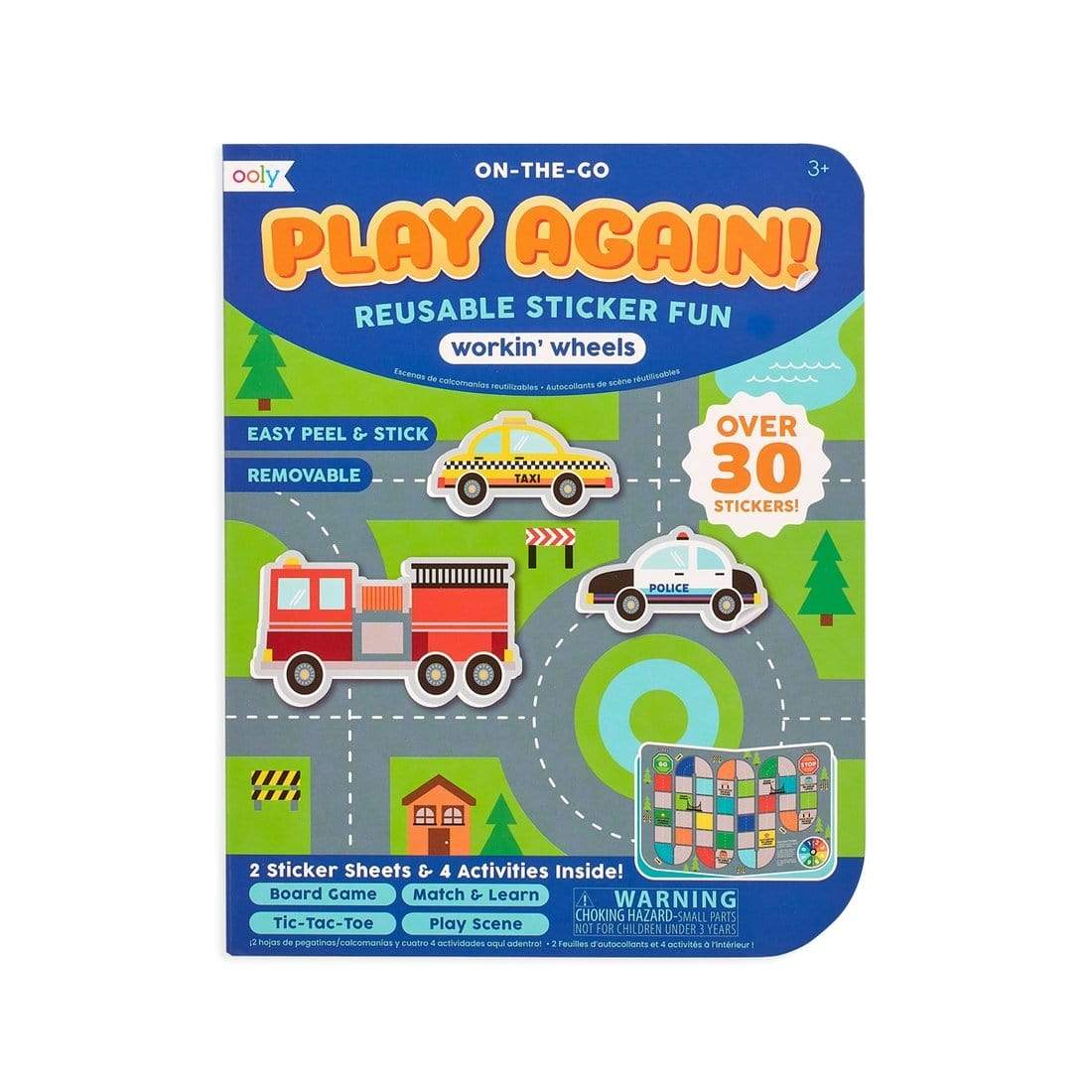 Play Again! Mini On-The-Go Activity Kit - Working Wheels - HoneyBug 