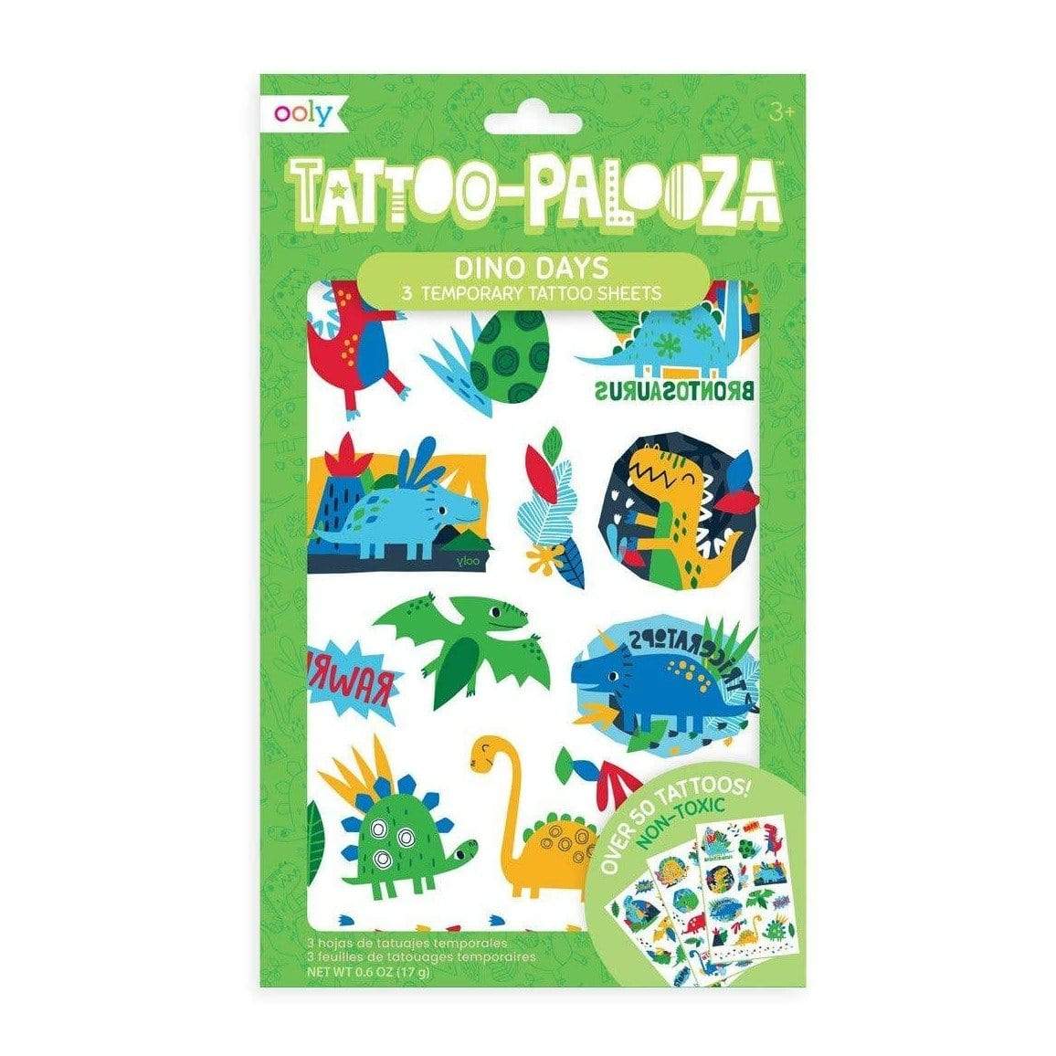 Tattoo Palooza Temporary Tattoo - Dino Days - HoneyBug 