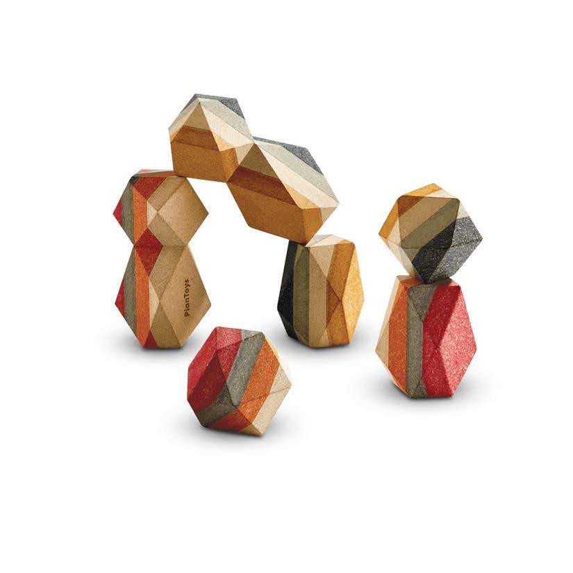 Geo Stacking Rock - HoneyBug 