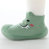 Baby Pet Sock Shoes - Monster Green - HoneyBug 