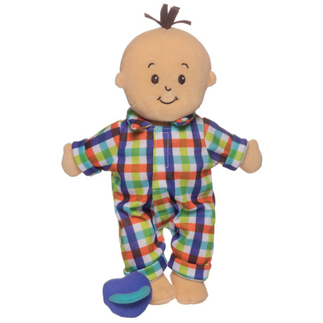 Wee Baby Fella Peach with Brown Hair by Manhattan Toy - HoneyBug 