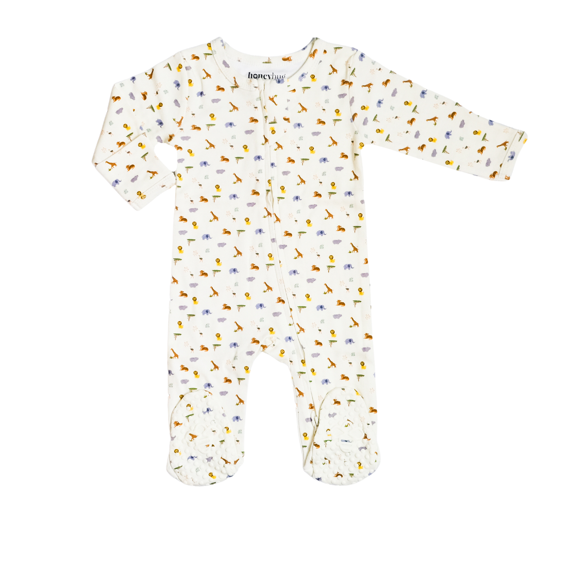 Organic Cotton Footie - Safari - HoneyBug 