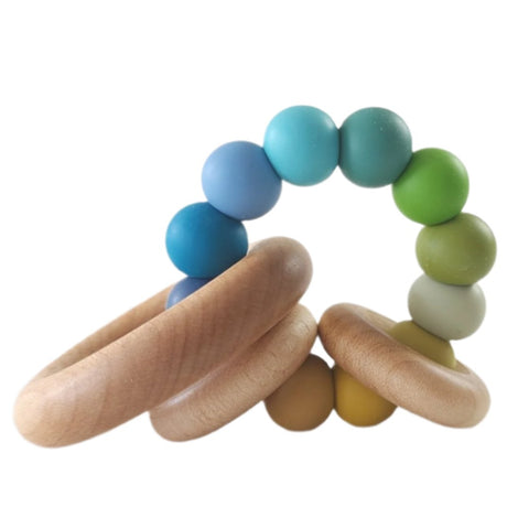 Saturn Ring Wooden Baby Teether - HoneyBug 