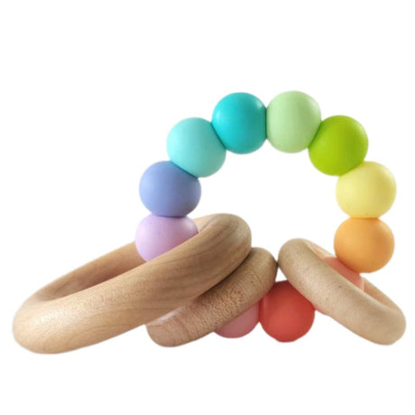 Saturn Ring Wooden Baby Teether - HoneyBug 