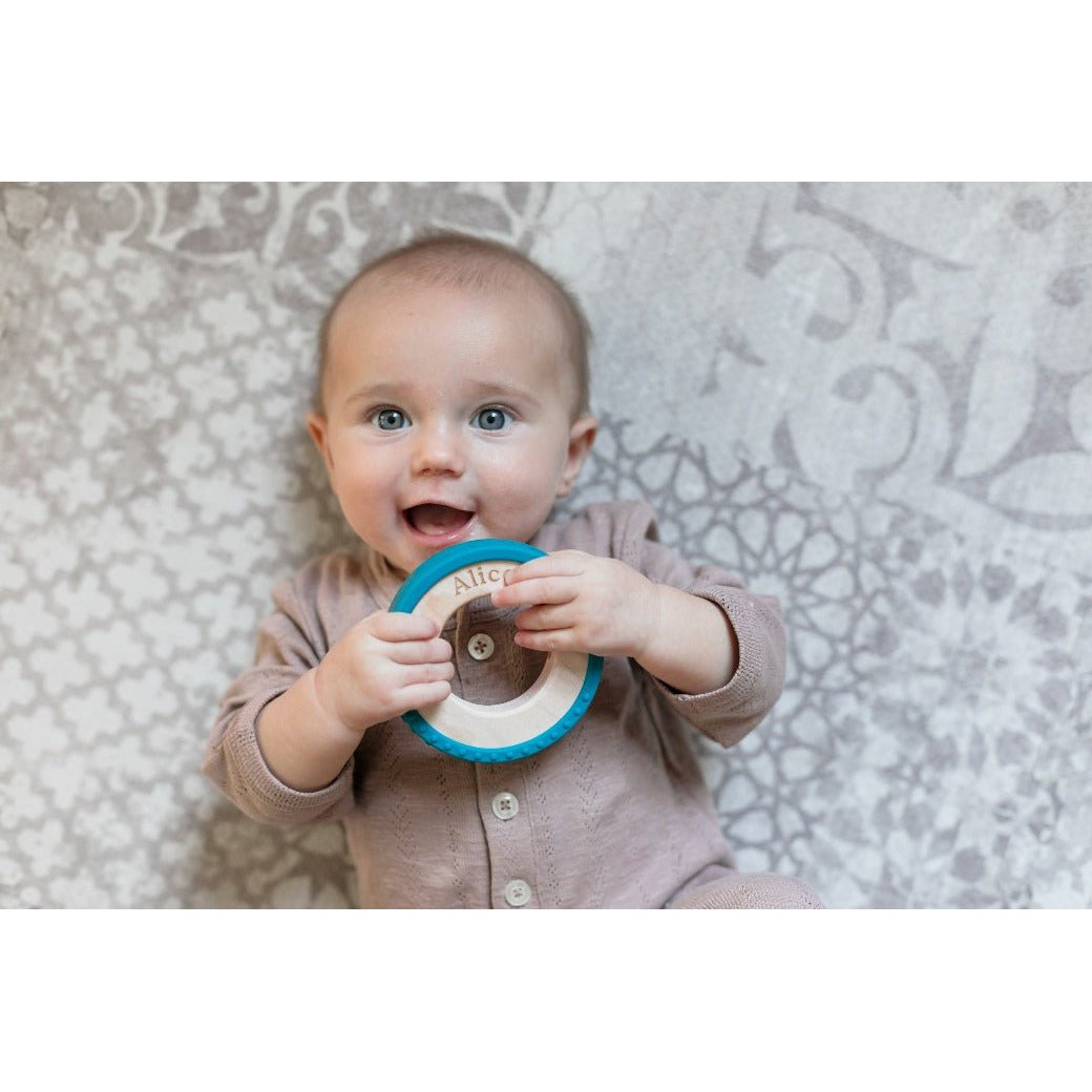 Silicone Wrapped Teether - HoneyBug 