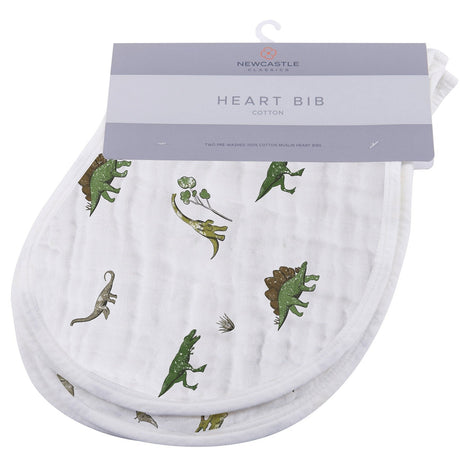 Dino Days Cotton Burp Cloth Bib 2PK - HoneyBug 