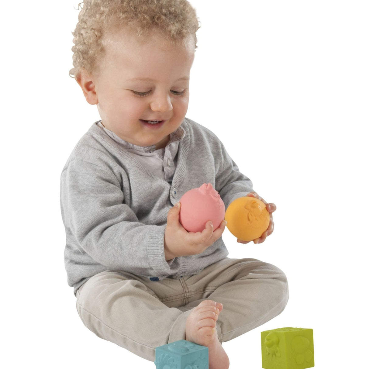 So'pure Set 2 Balls & 2 Blocks - HoneyBug 