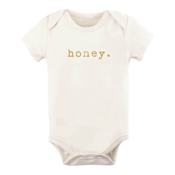 Honey Short Sleeve Bodysuit - Goldenrod - HoneyBug 