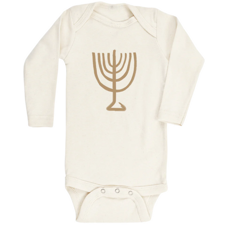 Menorah - Organic Bodysuit - HoneyBug 