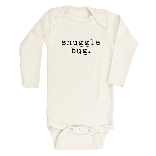 Snuggle Bug - Long Sleeve Bodysuit Black - HoneyBug 