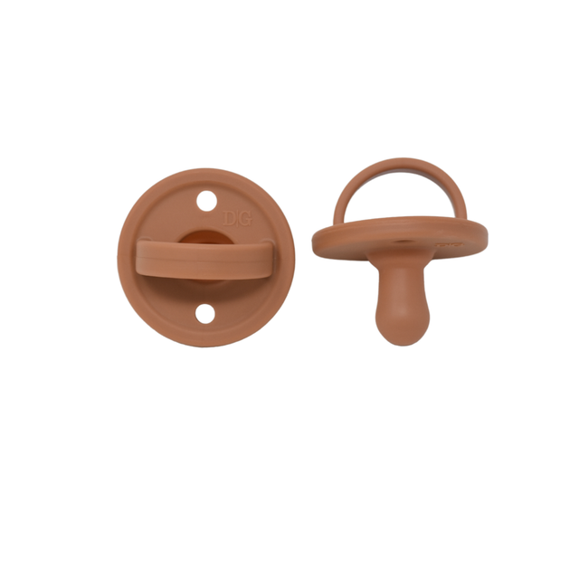 The Mod Pacifier | Natural Nipple | Terra Cotta - HoneyBug 